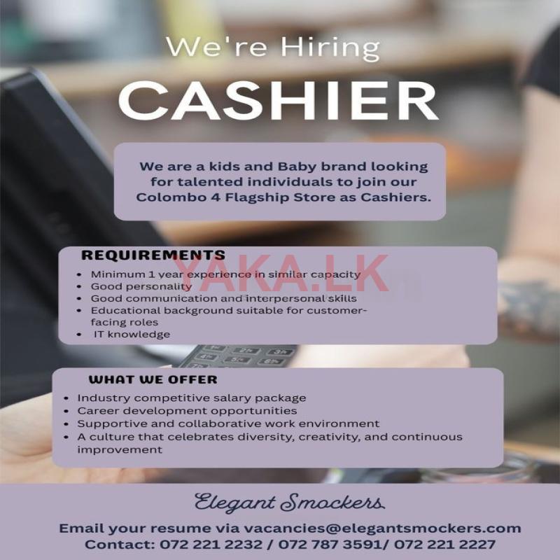 Showroom Cashier