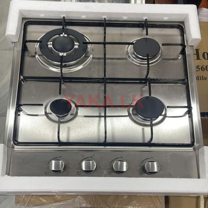 Four Gas Burner Cooker Hob - Silver (Stainless Steel)
