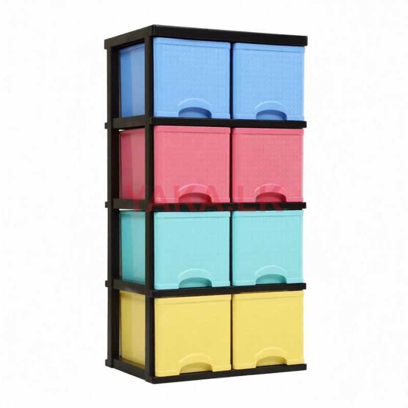 Daxer 8 Drawer Plastic Cupboard