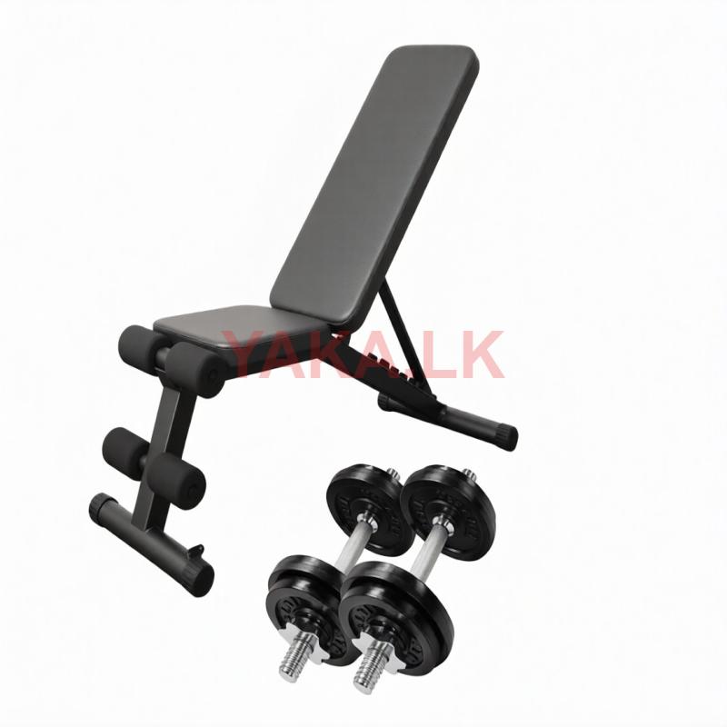 Brand New Adjustable Bench with Dumbbell set /Weight -M3