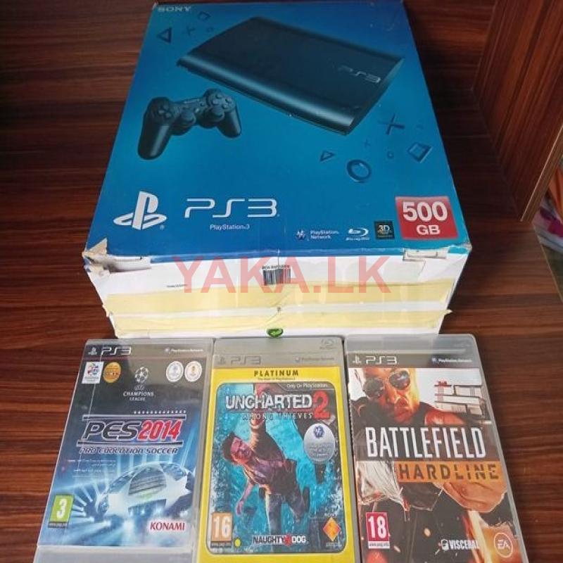 Sony PS3 Super Slim 500GB With 3 Games