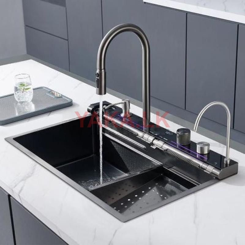 Milano Kitchen Piano Multi Function Waterfall Sink 75cm*46